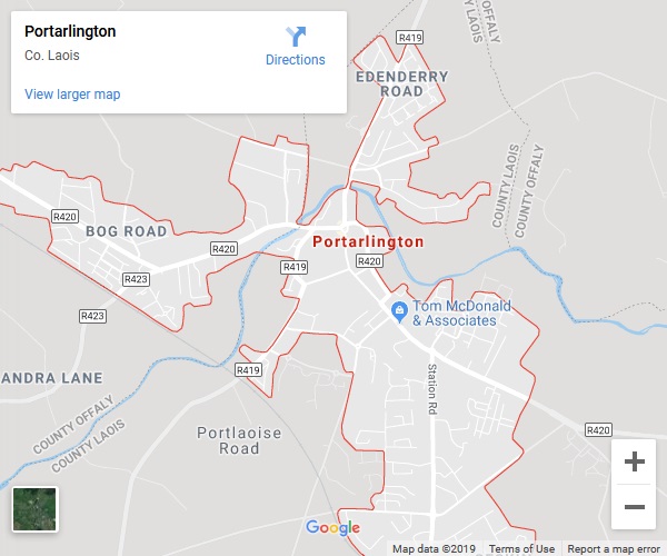 Portarlington Google Map